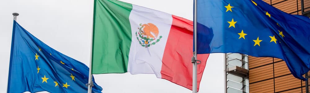 EU Mexico Flags