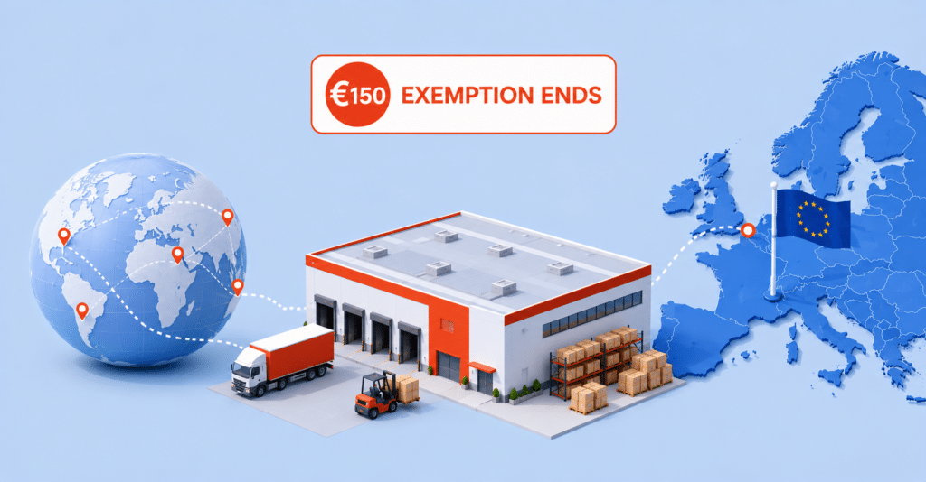EU fulfilment centre strategy following the end of the €150 customs exemption for low-value imports